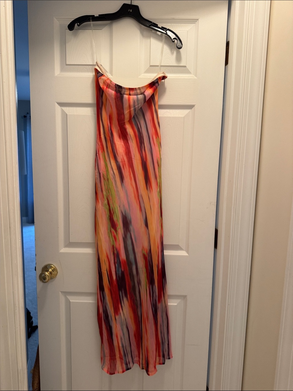 Multicolor Maxi Dress - Vibrant Striped Print